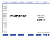 Marantz SR7013 Gebruiksaanwijzing