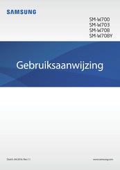 Samsung SM-W708Y Gebruiksaanwijzing