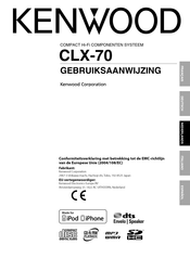 Kenwood CLX-70 Gebruiksaanwijzing