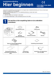 Brother Industries FAX-2845 Installatiehandleiding