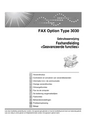 Ricoh FAX Option Type 3030 Gebruiksaanwijzing