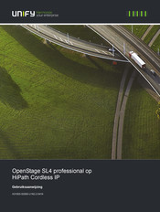 Unify Openstage SL4 professional Gebruiksaanwijzing