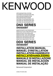 Kenwood DDX8026BT Installatiehandleiding