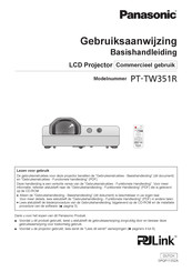 Panasonic PJLink PT-TW351R Gebruiksaanwijzing