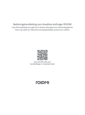 Roidmi RS70 Bedieningshandleiding