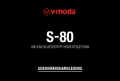 V-Moda S-80 Gebruikershandleiding