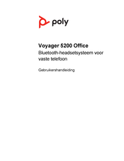 Poly Voyager 5200 Office Gebruikershandleiding