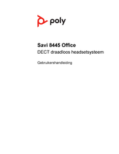 Poly Savi 8445 Office Gebruikershandleiding