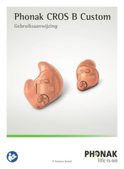 Phonak CROS B-13 Custom Gebruiksaanwijzing