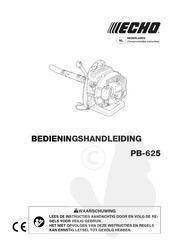 Echo PB-625 Bedieningshandleiding