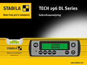 Stabila TECH 196 DL Series Gebruiksaanwijzing