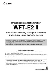 Canon WFT-E2 II Series Instructiehandleiding