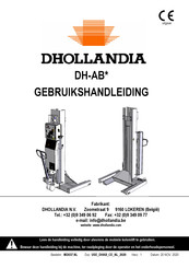 Dhollandia DH-AB Series Gebruikshandleiding