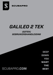 Scubapro GALILEO 2 TEK Gebruikershandleiding