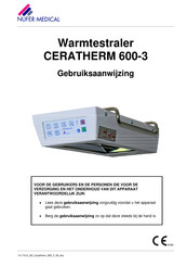 Nufer Medical CERATHERM 600-3 Gebruiksaanwijzing