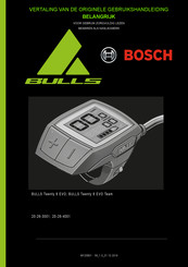 Bosch BULLS Twenty 6 EVO Gebruikshandleiding