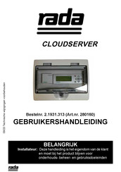 Rada 280160 Gebruikershandleiding