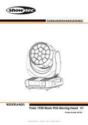 SHOWTEC Polar 1920 Wash IP65 Moving Head V1 Gebruikershandleiding