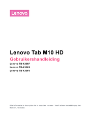 Lenovo TB-X306X Gebruikershandleiding