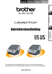 Brother DK TAPE QL-560 Gebruiksaanwijzing