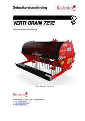 Redexim VERTI-DRAIN 7212 Gebruikershandleiding