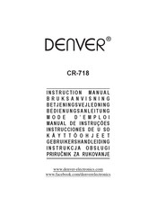 Denver CR-718 Gebruikershandleiding