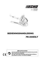 Echo PB-265ESLT Bedieningshandleiding