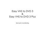 Roxio Easy VHS to DVD 3 Plus Beknopte Handleiding