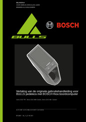 Bosch BULLS Iconic EVO TR1 Gebruikshandleiding