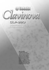 Yamaha Clavinova CLP-920 Gebruiksaanwijzing