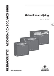 Behringer ULTACOUSTIC ACX1800 Gebruiksaanwijzing