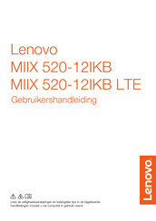 Lenovo MIIX 520-12IKB Gebruikershandleiding