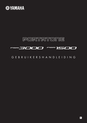 Yamaha Portatone PSR-1500 Gebruikershandleiding