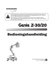 Genie Industries Z-30/20 Bedieningshandleiding