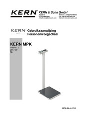 KERN MPK Series Gebruiksaanwijzing