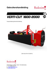 Redexim VERTI-CUT 2000 Gebruikershandleiding