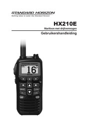 Standart Horizon HX210E Gebruikershandleiding