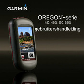 Garmin OREGON 550t Gebruikershandleiding