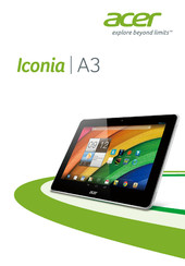 Acer Iconia A3 Gebruikershandleiding