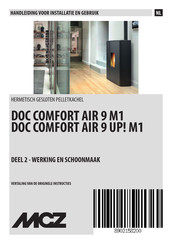 MCZ RAY COMFORT AIR 8 UP! M1 Handleiding Voor Installatie En Gebruik