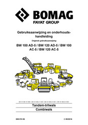 Bomag BW 120 AD-5 Gebruiksaanwijzing