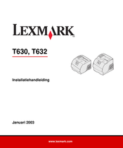 Lexmark T630 Installatiehandleiding