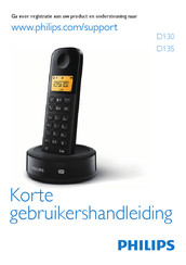 Philips D135 Korte Gebruiksaanwijzing