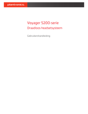 Plantronics Voyager 5200 Series Gebruikershandleiding