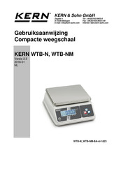 KERN and SOHN WTB 3K-3NM Gebruiksaanwijzing