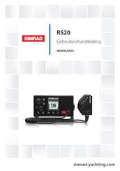 Simrad RS20 Gebruikershandleiding