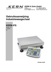 KERN and SOHN IFS 300K5D Gebruiksaanwijzing