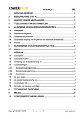 Powerplus POW4207 Gebruiksaanwijzing