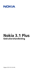 Nokia 3.1 Plus Gebruikershandleiding