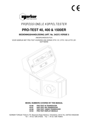 Gorbar PRO-TEST 400 Bedieningshandleiding